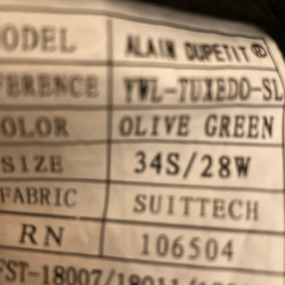 Olive Green Suit - Picture 4 of 5